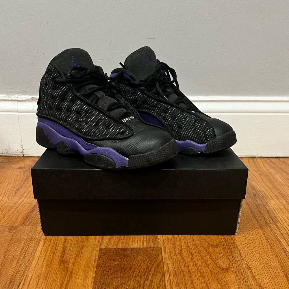 Jordan 13 Retro (PS) Black/Purple Size 2.5